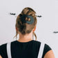 Flat Round Hair Clip in Midnight