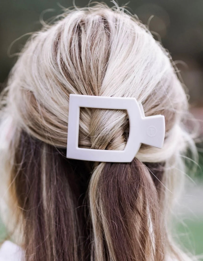 Square Flat Hair Clip in Toasted