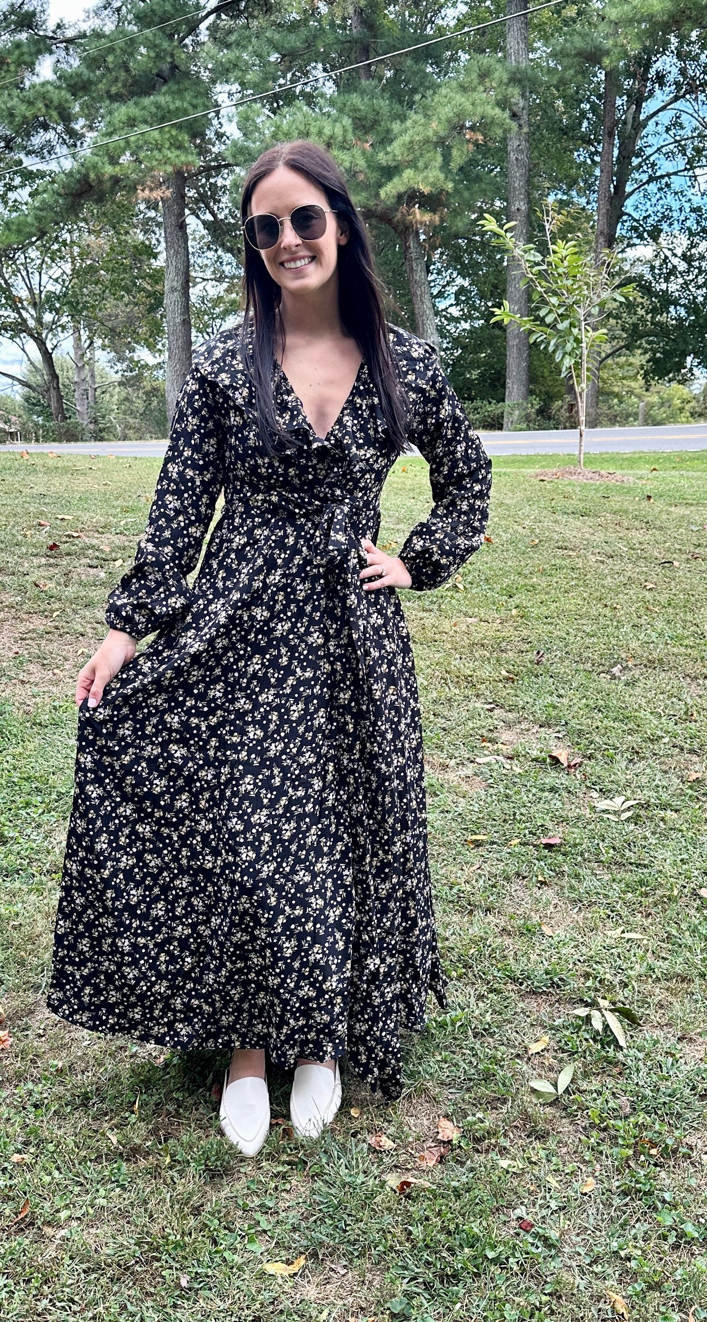 Jersey Floral Maxi Dress**FINAL SALE**