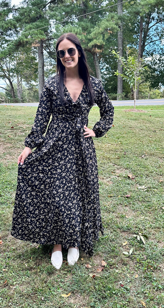 Jersey Floral Maxi Dress**FINAL SALE**