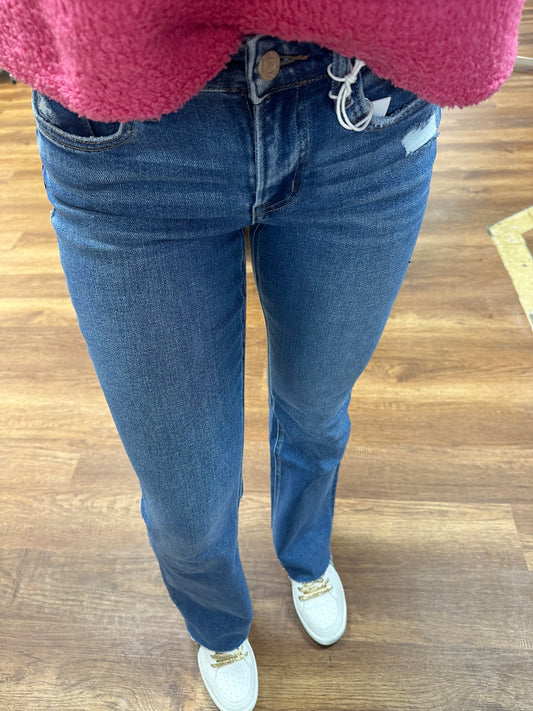 Miranda High Rise Crop Wide Leg Jeans by Vervet