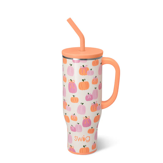 Pumpkins And Bows Mega Mug 30oz