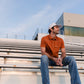 Pearl Snap Performance Polo - Orange