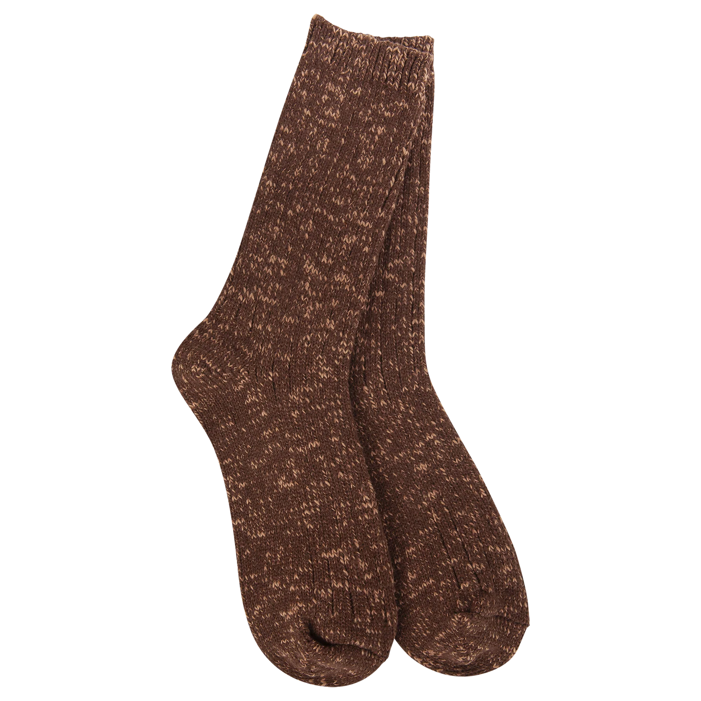 Coffee Slub Marbled Crew