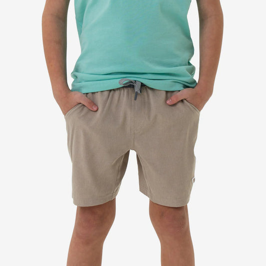 Youth Athletic Short - Heather Khaki - Venado Camo Liner