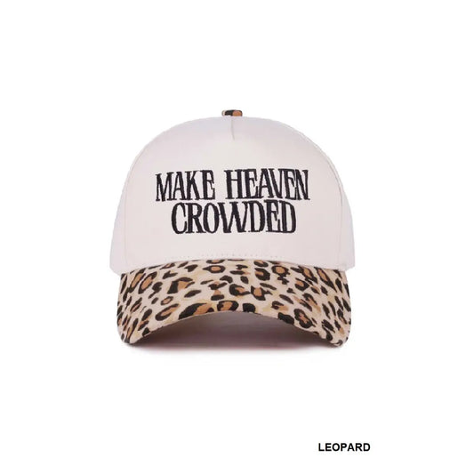 Make Heaven Crowded Cap-Leopard