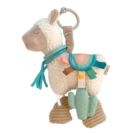 Itzy Friends Link & Love™ Activity Plush with Teether Toy-Llama