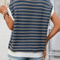 Striped Knit Short Sleeve Top