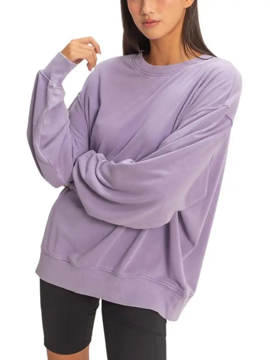Mineral Washed Crew Neck Sweatshirt