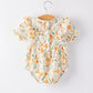 Girls Floral Print Romper