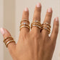 Crystal Baguette Stackable Ring Set