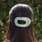 Round Flat Hair Clip-Dew Drop