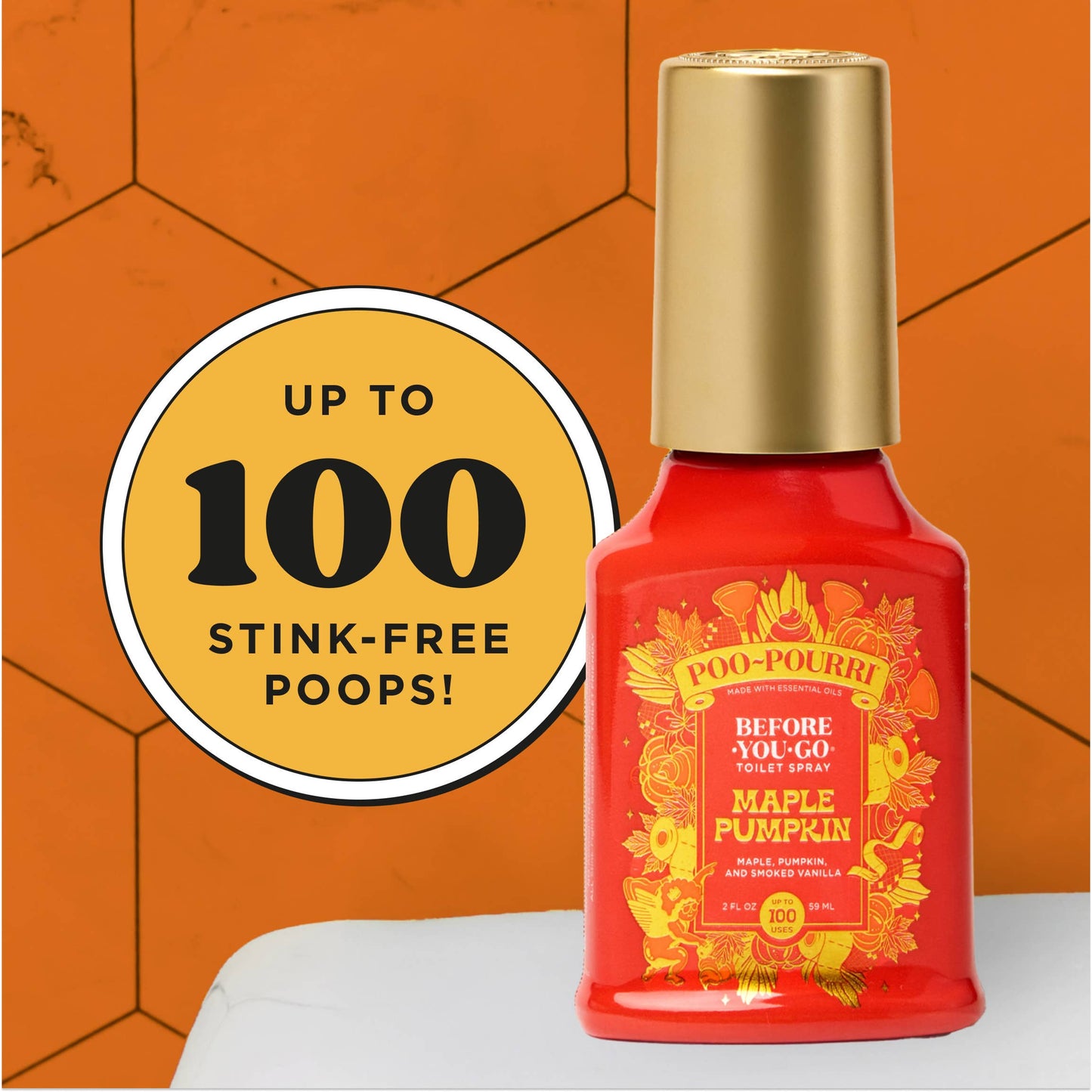 Poo~Pourri Fall LTO 2oz Maple Pumpkin 2025 Boxed