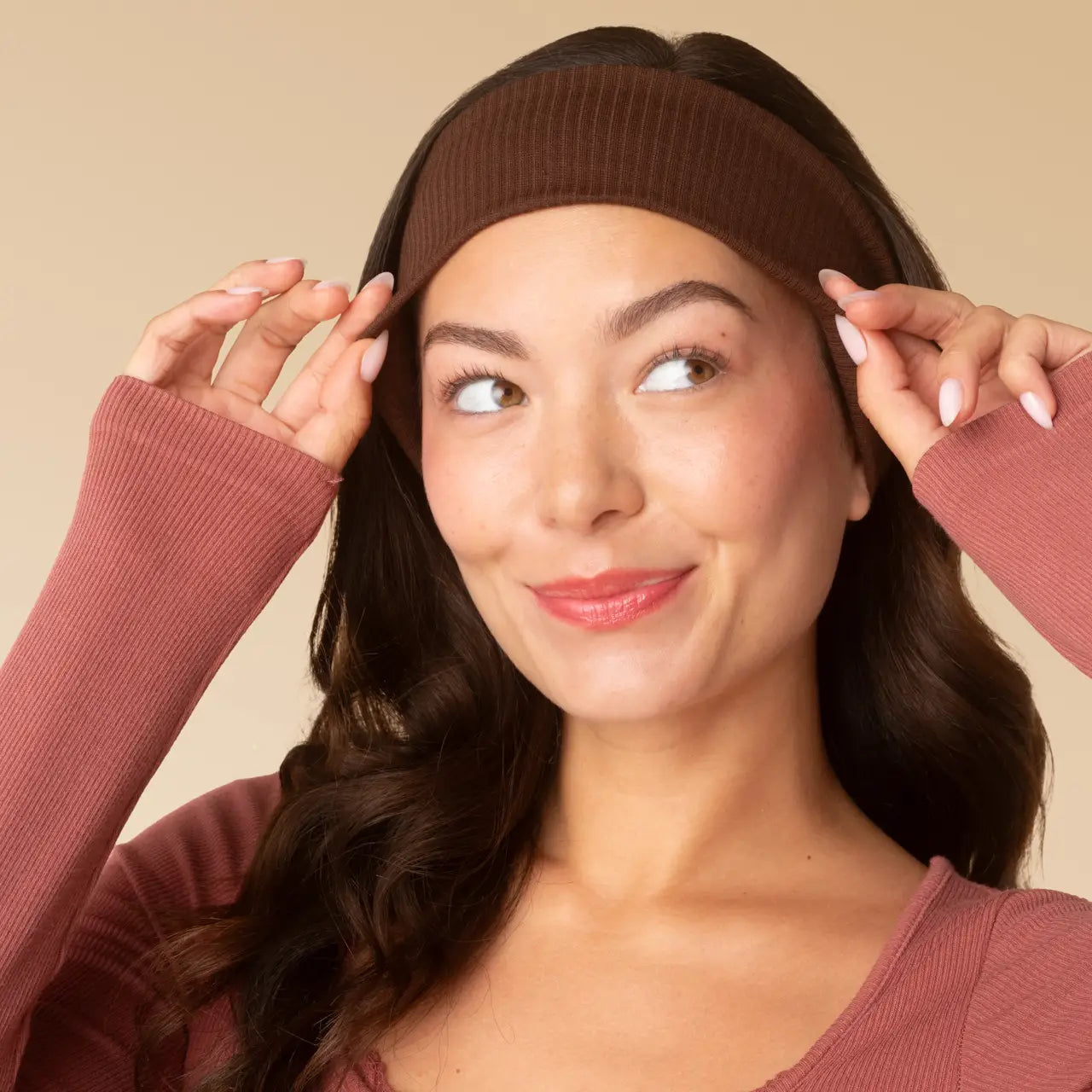 Fabric Ribbed Elastic Headbands 2pc Set