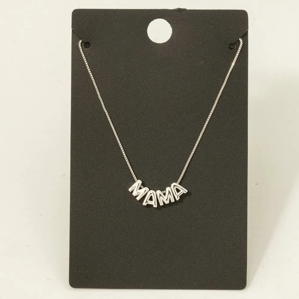 Mama Letters Chain Necklace