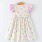 Floral “I ❤ Mama” Smocked Girls Dress