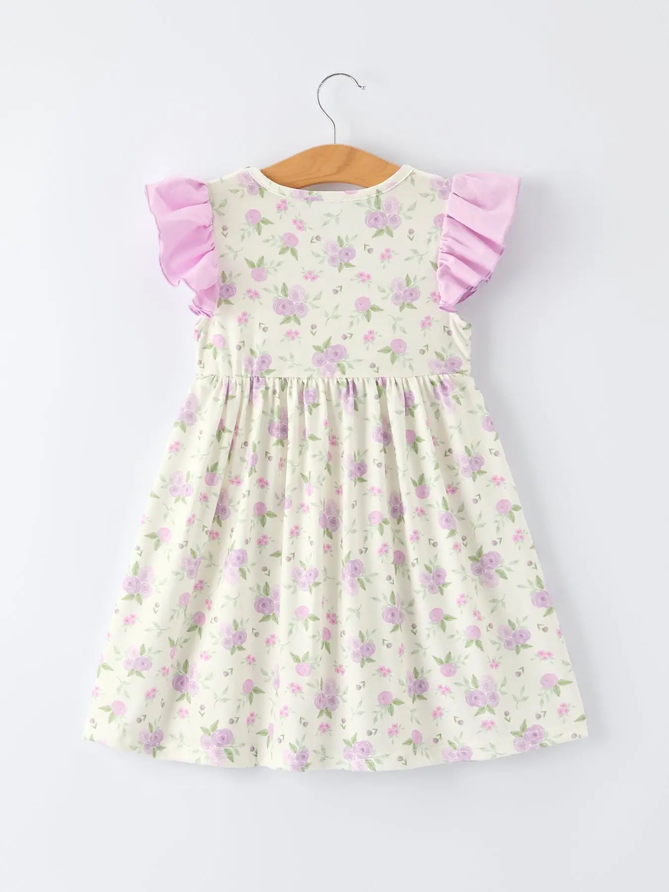 Floral “I ❤ Mama” Smocked Girls Dress