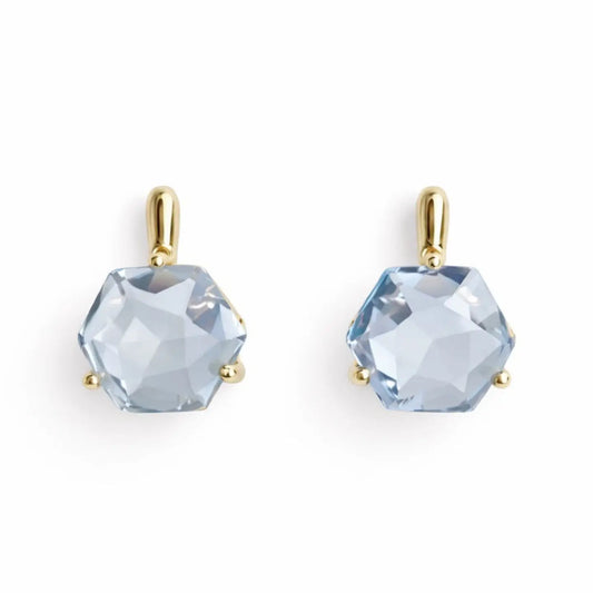Prism Drop Earrings-Gray