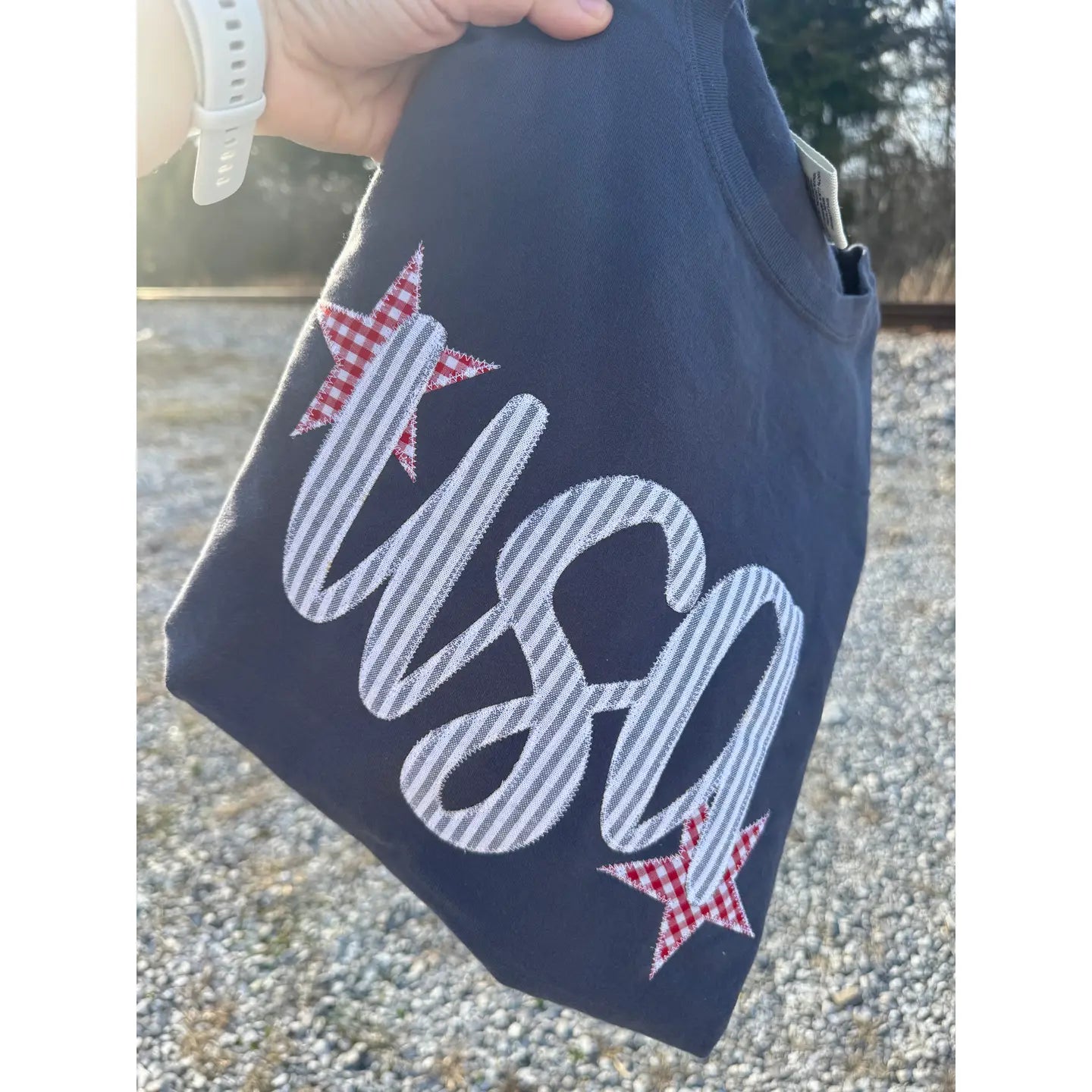 Denim USA Patriotic 4th of July Tee