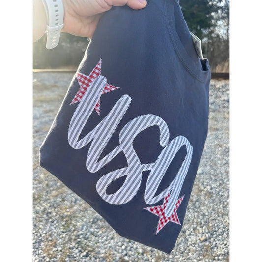 Denim USA Patriotic 4th of July Tee