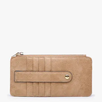 Saige Slim Card Holder in Mocha