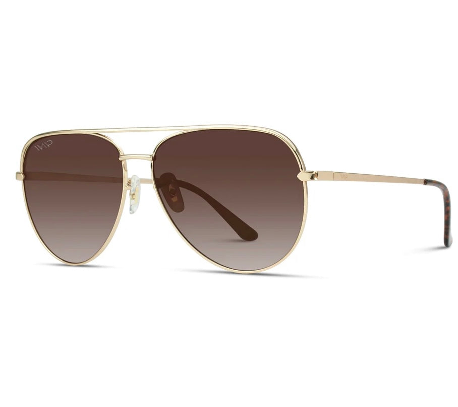 MILA in Gold Frame/Brown Lens