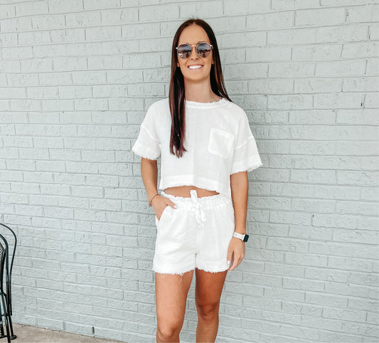 Beckham Crinkle Soft Shorts**FINAL SALE**