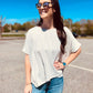 Daxon Top in Light Grey