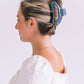 Open Hair Clip in Denim