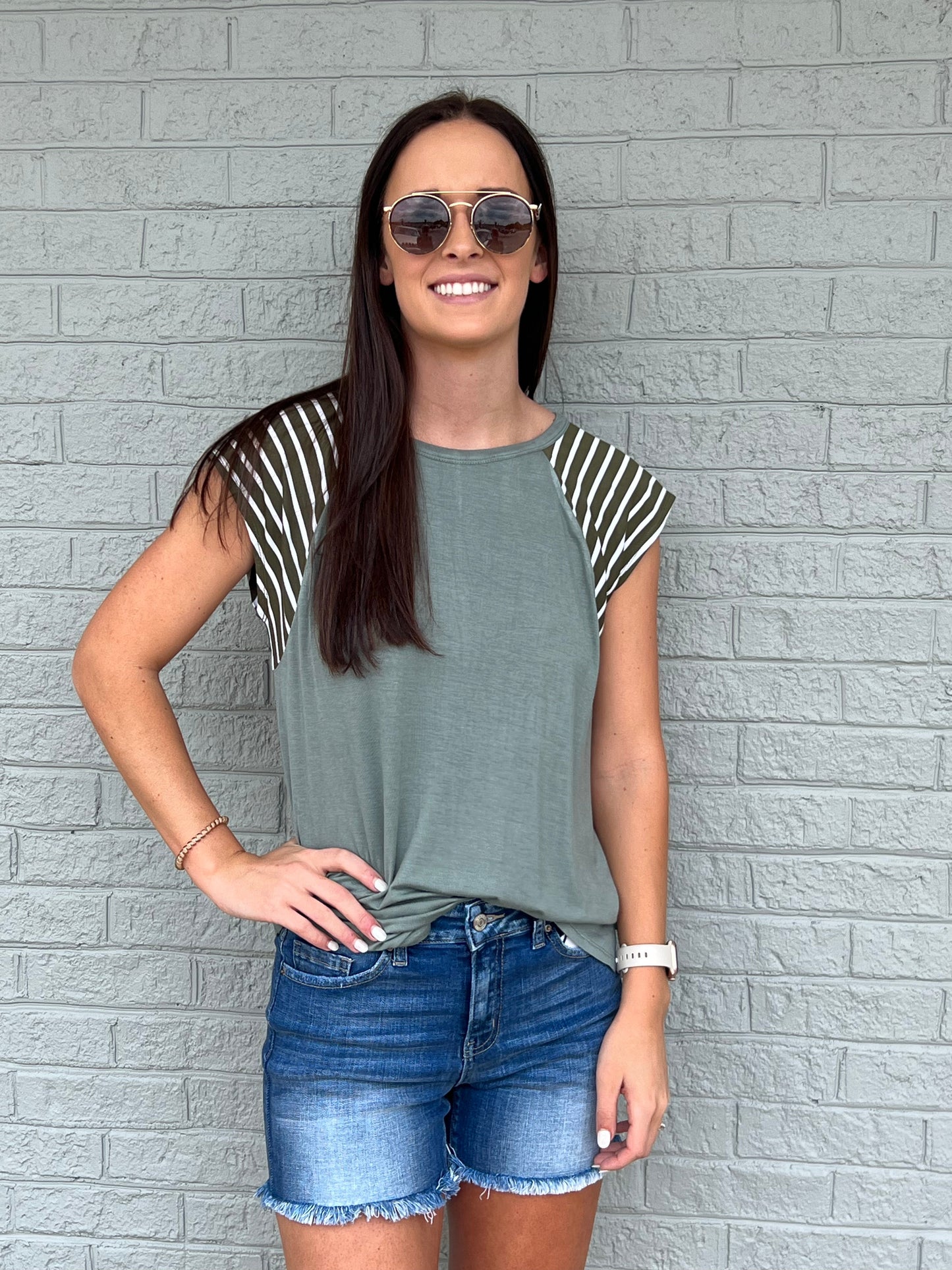 Hudson Stripe Top**FINAL SALE**