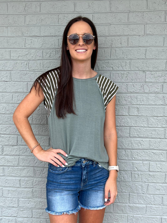 Hudson Stripe Top**FINAL SALE**