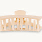 Open Hair Clip in Almond Beige**FINAL SALE**