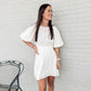 Cade Mini Dress in White**FINAL SALE**