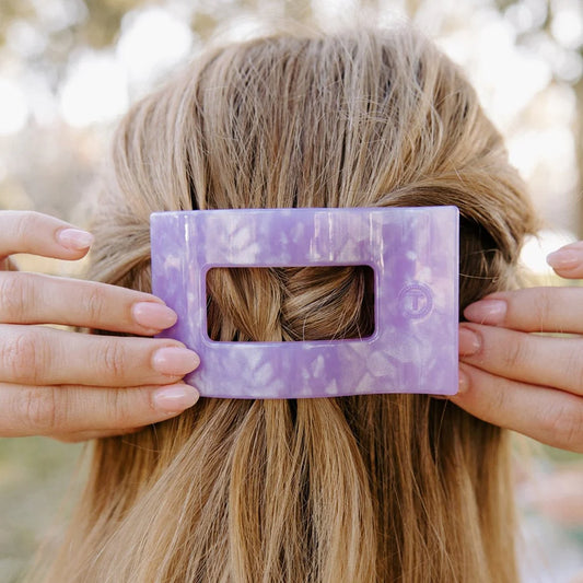 Rectangle Flat Hair Clip-Lavender Mist