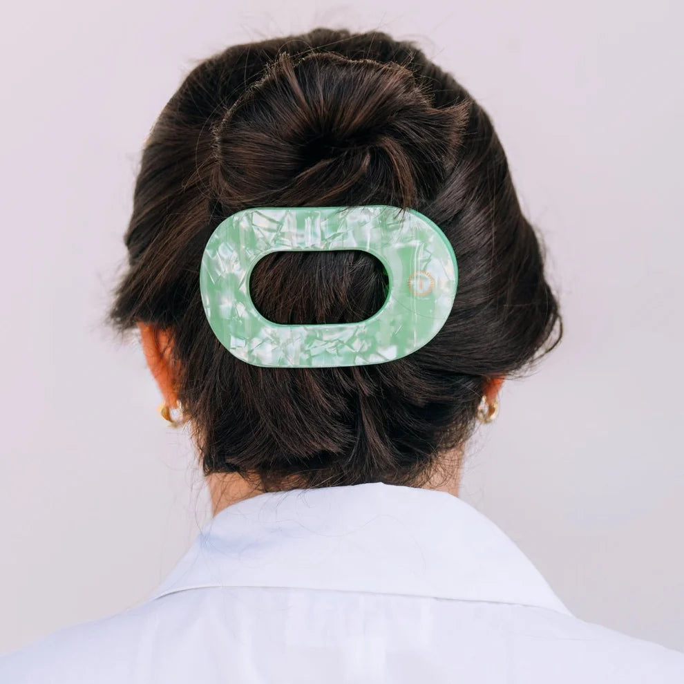 Round Flat Hair Clip-Spring Splash