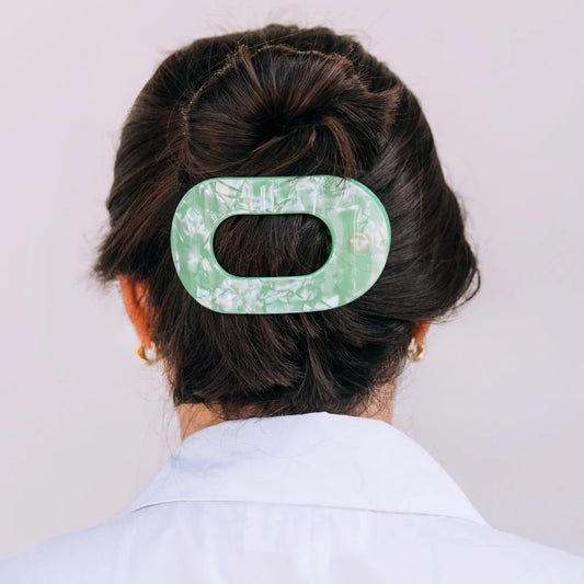 Round Flat Hair Clip-Spring Splash