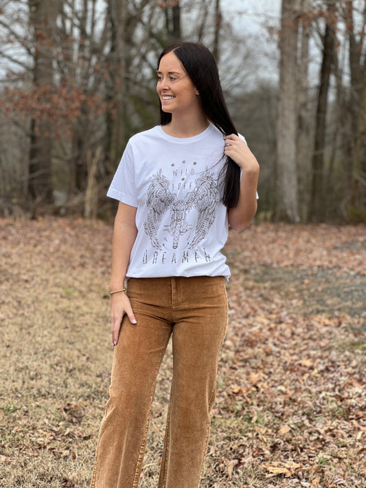 Wild & Free Dreamer Motorcycle Graphic Tee**FINAL SALE**