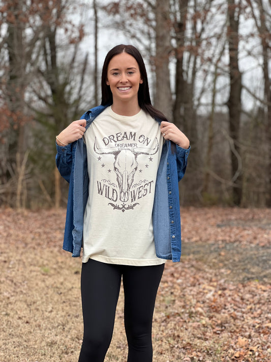 Dream On Wild West Graphic Tee**FINAL SALE**