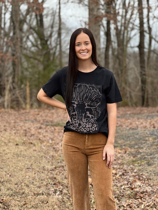 Bull Skull Graphic Tee**FINAL SALE**
