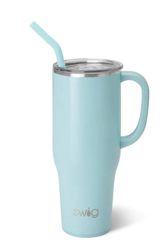 Shimmer Aquamarine Mega Mug (40oz)**FINAL SALE**