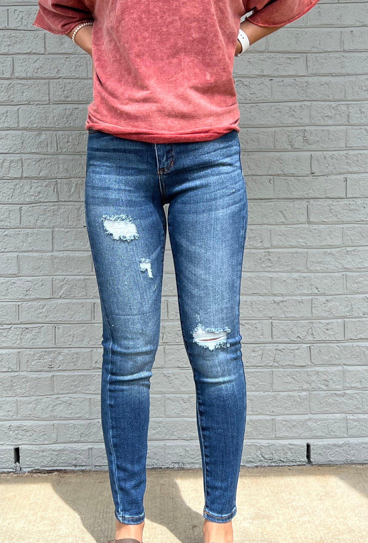Madison Mid Rise Ankle Skinny Jeans by Cello**FINAL SALE**